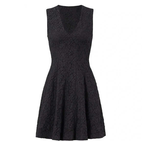 Derek Lam IO Crosby Black Lace A-line Mini Dress Party Cocktail Evening - Picture 2 of 12